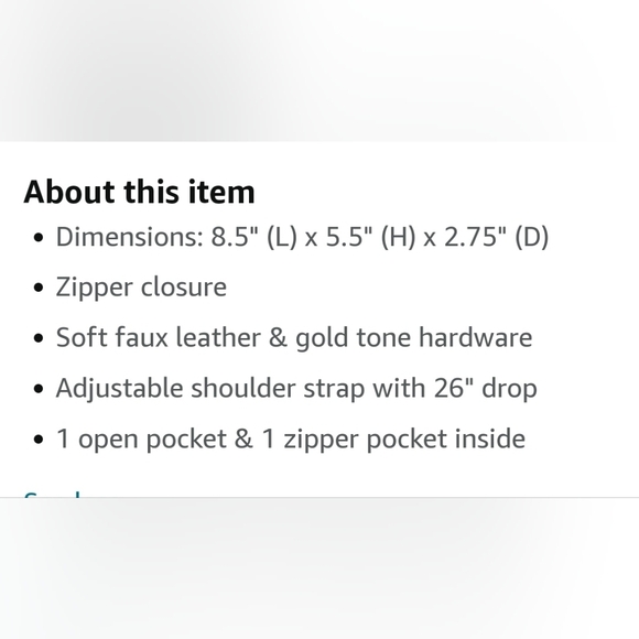 FashionPuzzle Triple Zip Small Crossbody Bag - Picture 5 of 6